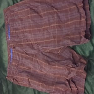 Men's Plaid Flat Front Shorts by Gap